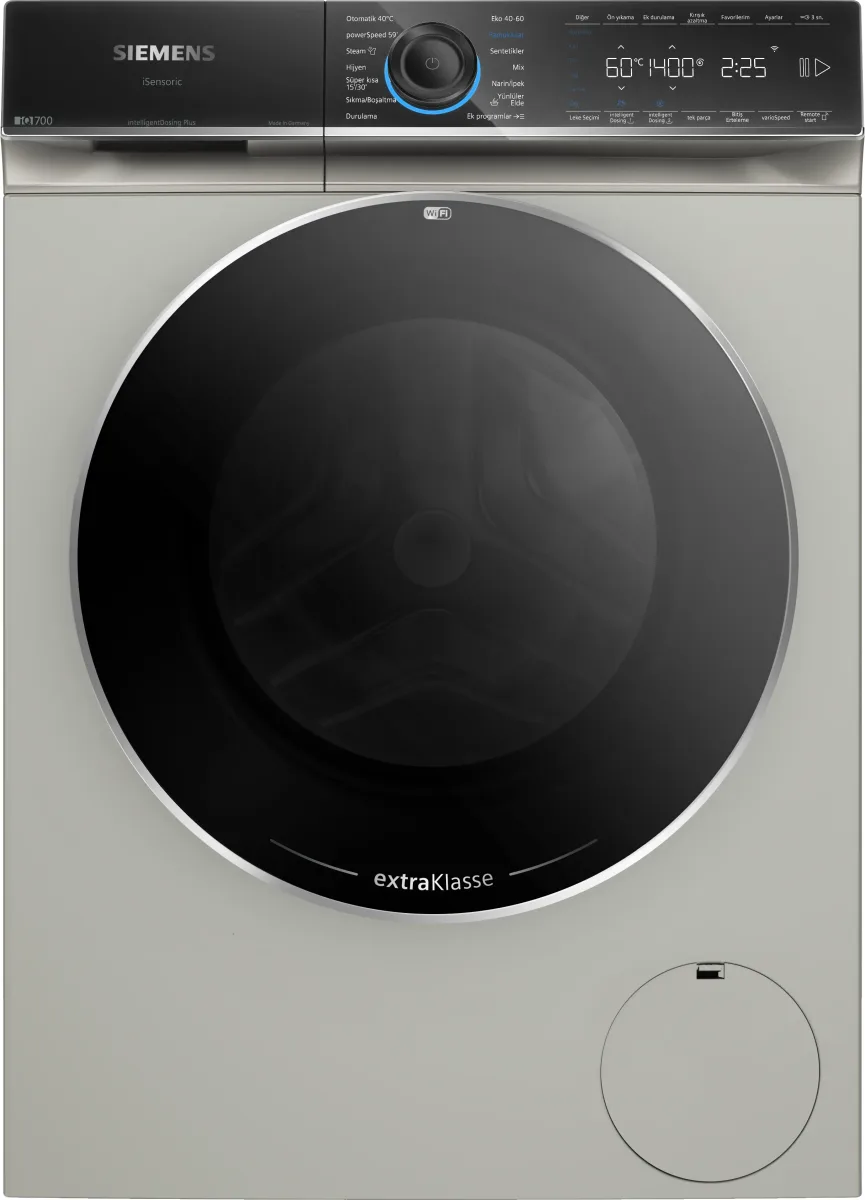 Siemens WG64B2AXTR iQ700 Çamaşır Makinesi 11 kg maks. 1400 dev./dak., Gümüş