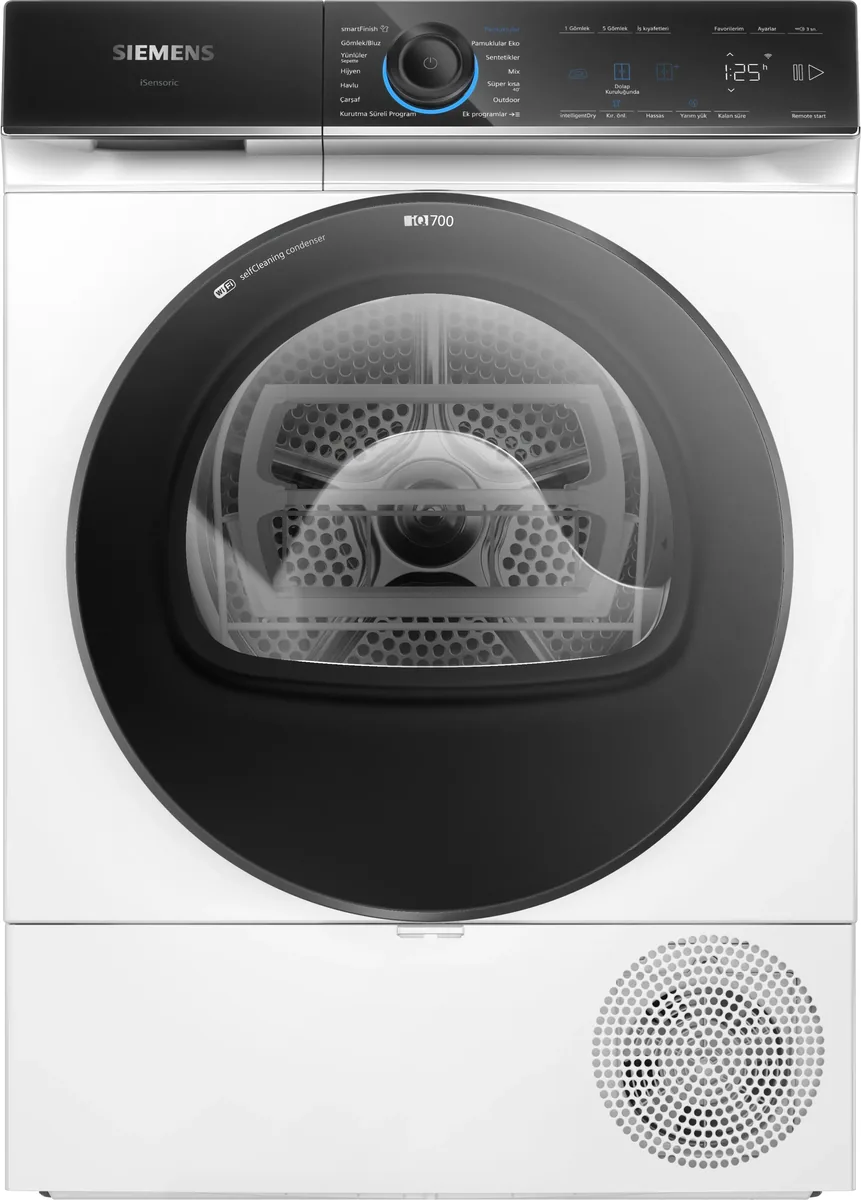 Siemens WQ45B2A0TR 9 kg Isı Pompalı Beyaz Kurutma Makinesi
